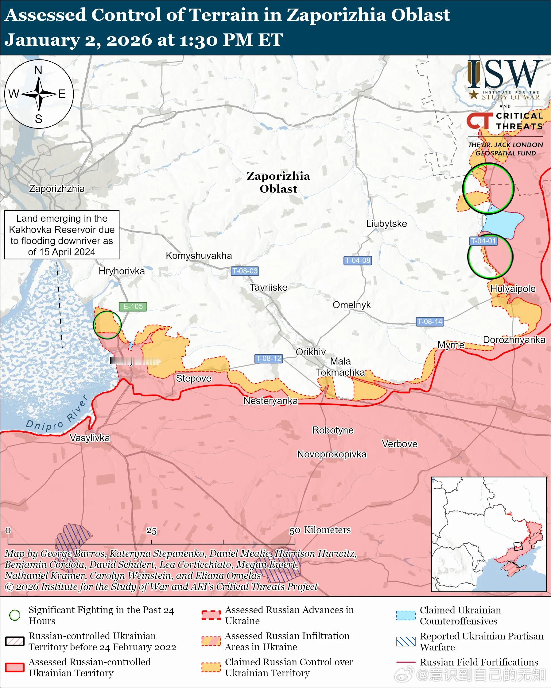 南方轴心俄军目标：守住前线阵地，确保后方免受乌克兰军队袭击，并推进至扎波罗热市的