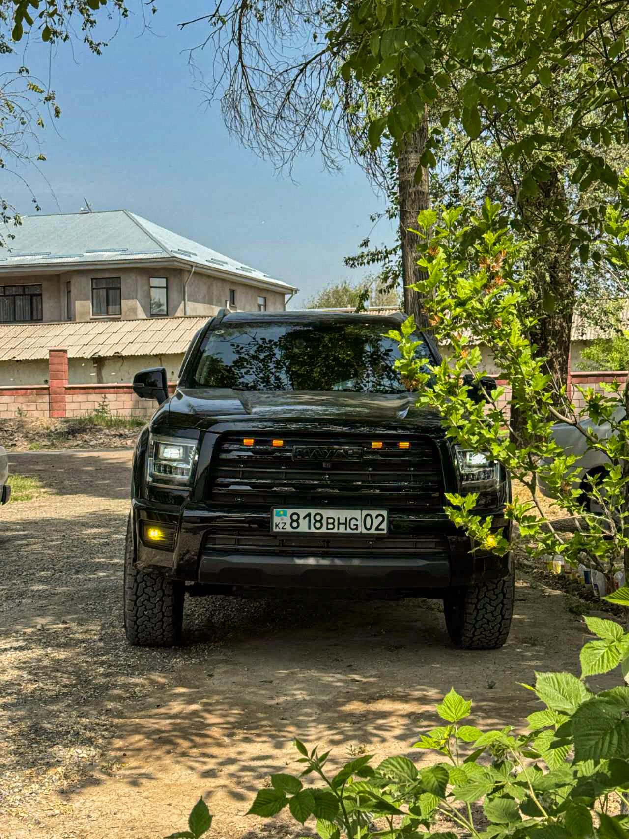 挂上哈萨克斯坦牌的新哈弗H5你怎么看。硬派越野 新哈弗H5 新哈弗h5改装 哈弗