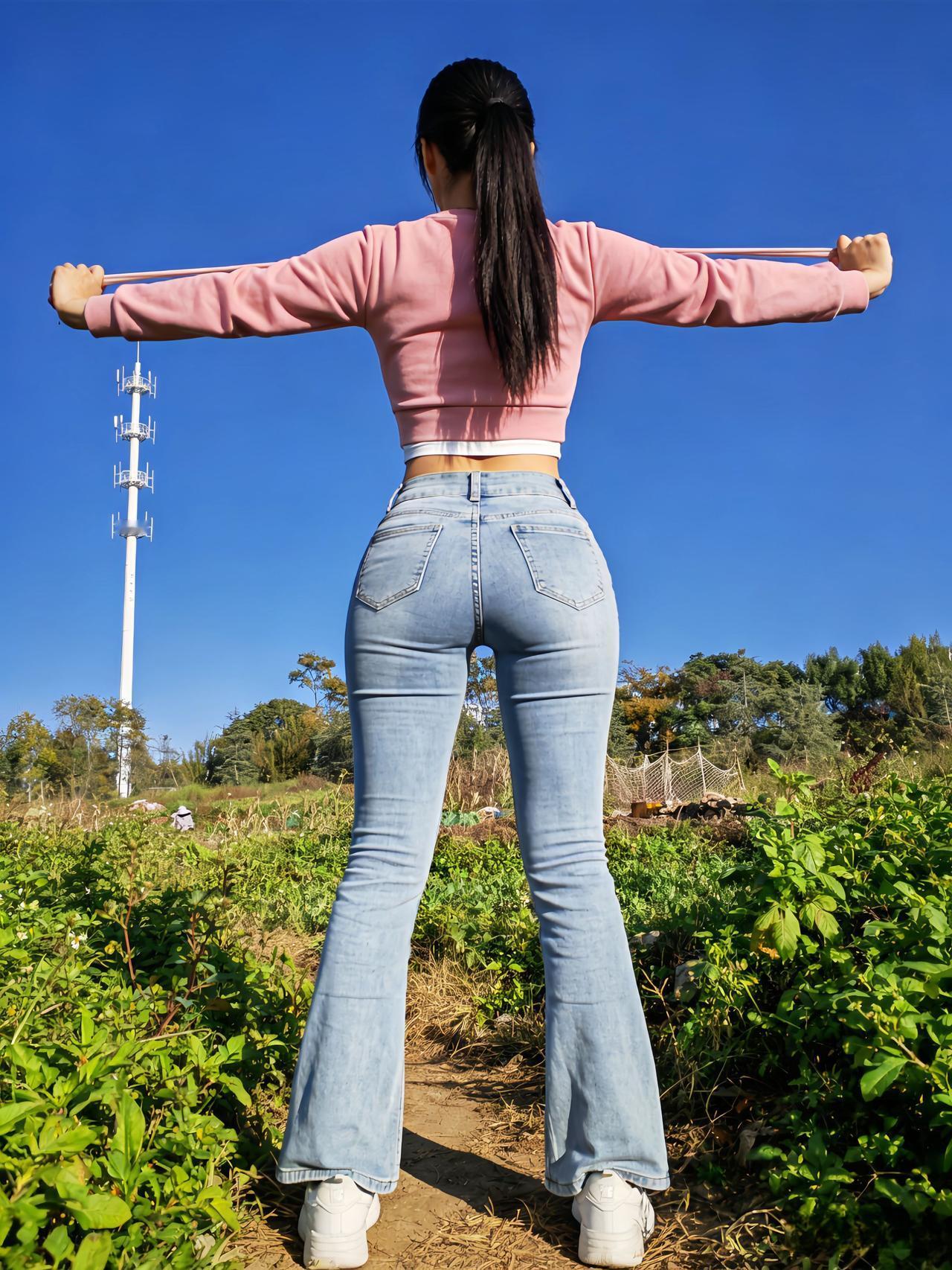 在昆明感受到了春意 昆明的冬天有多浪漫 农村女孩 牛仔裤 我会一直顺