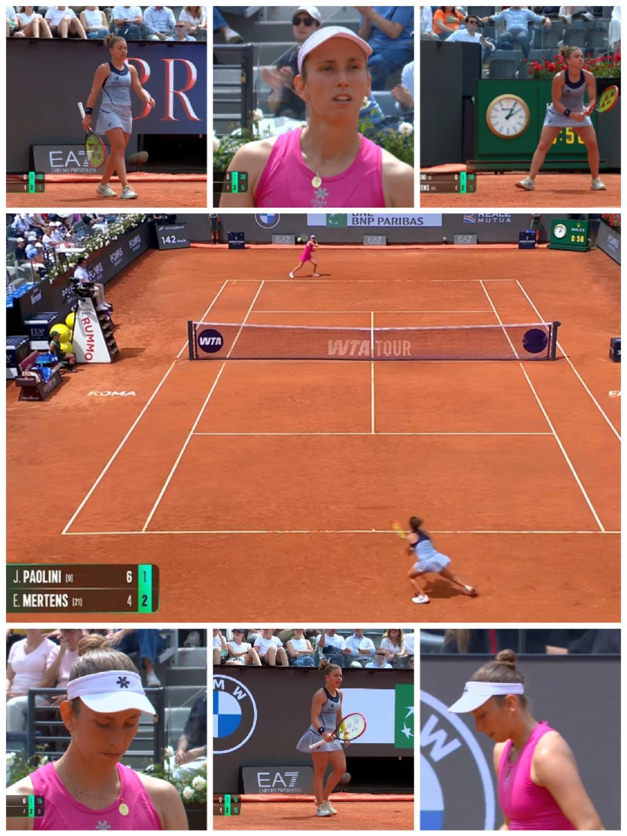 2026跟着网球🎾环游世界
     WTA1000罗马公开赛第三轮中心球场的