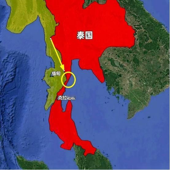 刚刚刷地图，看到泰国，差点没把我给整懵了。
这国家的身子，在地图上，差点就被一刀