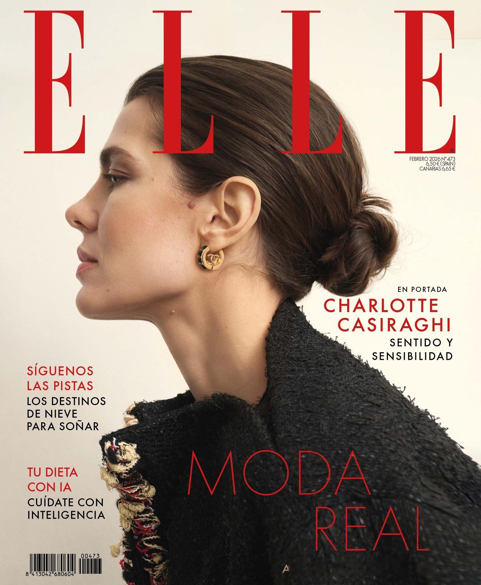 Charlotte Casiraghi 亮相西班牙版 ELLE 二月新刊 ，带来