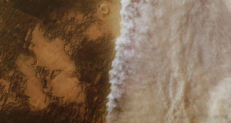 火星风暴带有电击威力，火星上的沙尘暴是一种既迷人又令人不安的景象。除了火星之外，