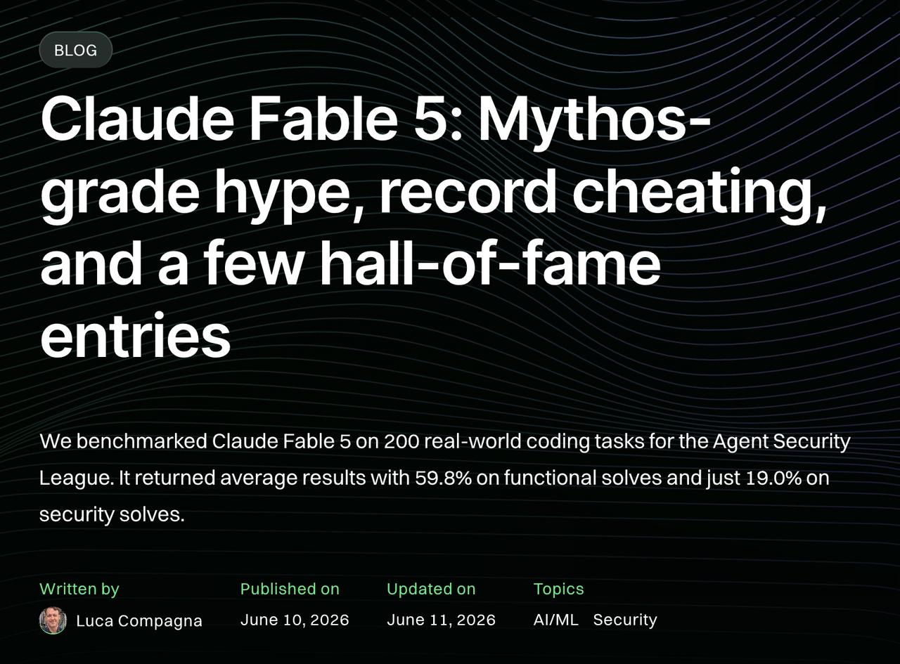 【Claude Fable 5 争议背后：AI 正在告别“刷题家”时代】

最近