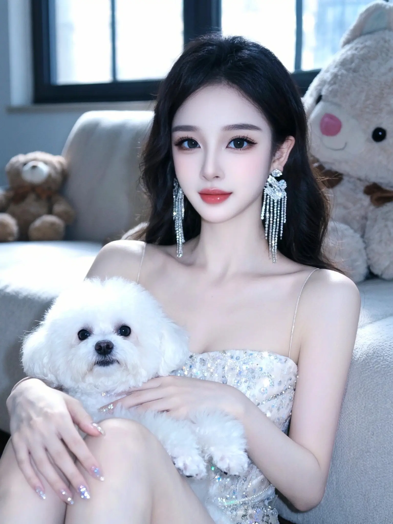 高颜值美女 没人拒绝得了小狗狗 没有人能拒绝姐姐风 清纯女神 甜系女孩