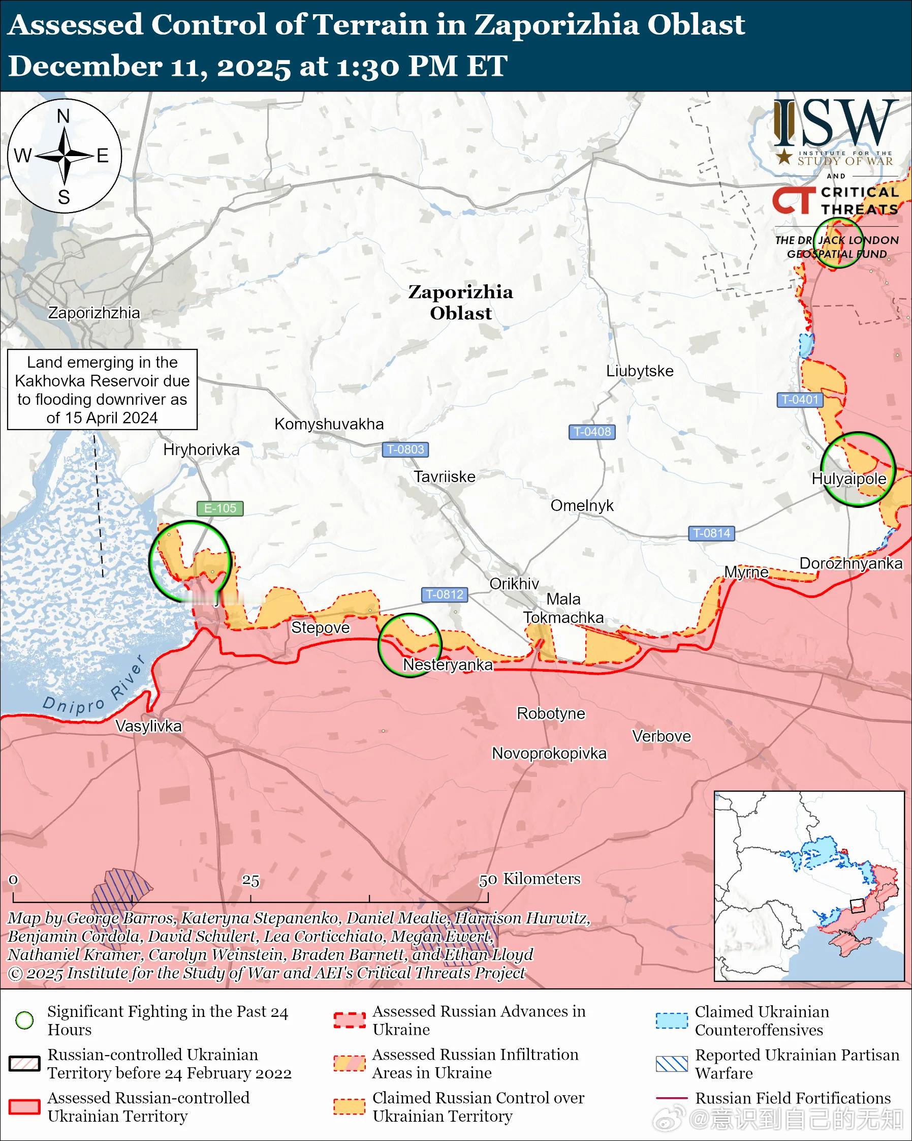 南方轴心俄军目标：守住前线阵地，确保后方免受乌克兰军队袭击，并推进至扎波罗热市的