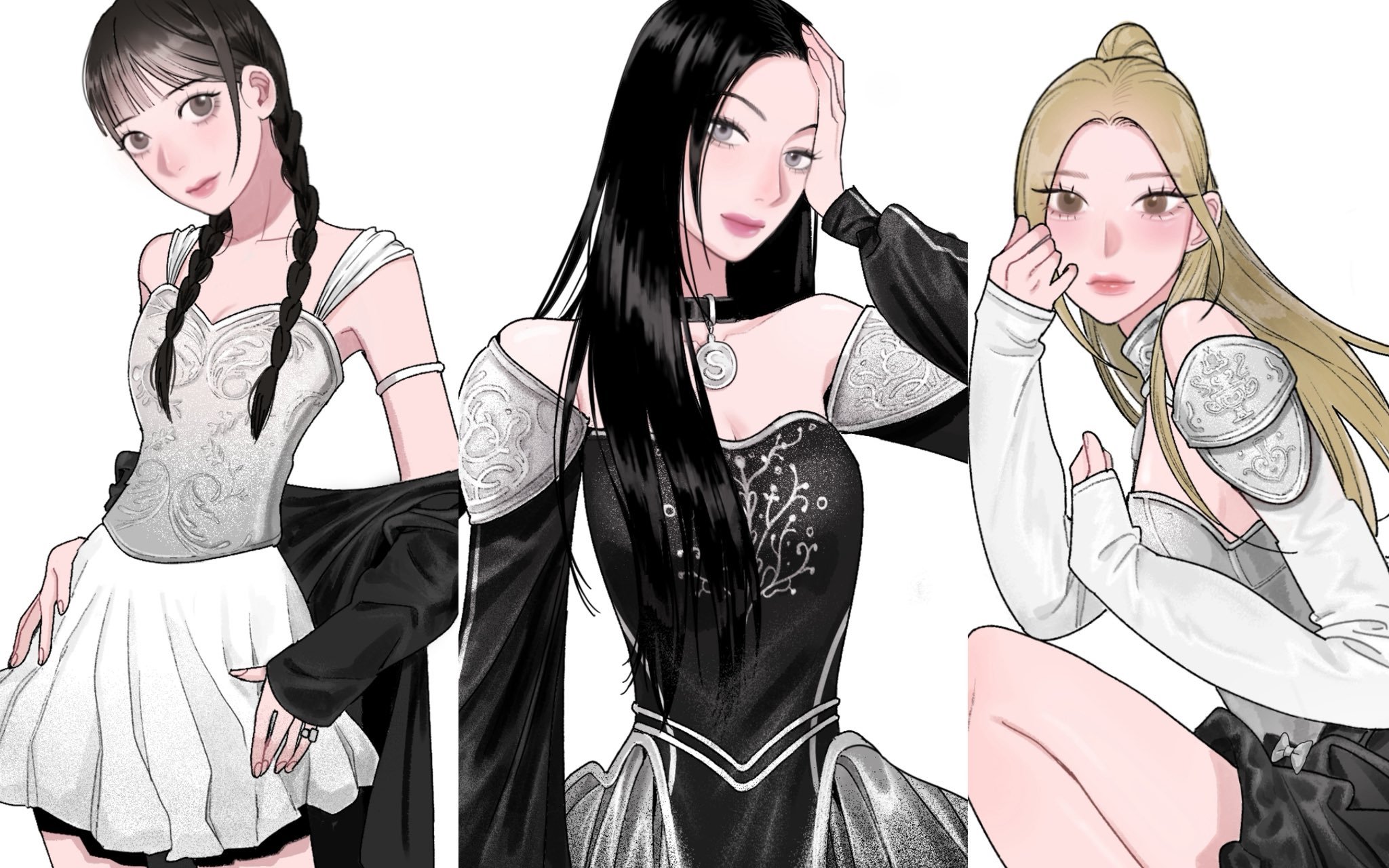 画师서글参与tripleS 旗下小分队 MSNZ的univerS objekt插