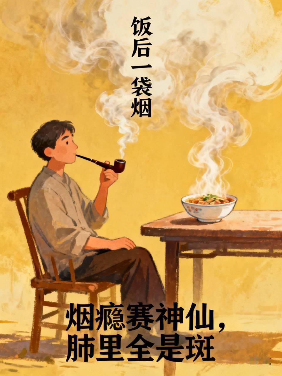 以前老辈人挂在嘴边的“饭后一袋烟”，总觉得下半句该是慢悠悠的舒坦劲儿，结果翻评论