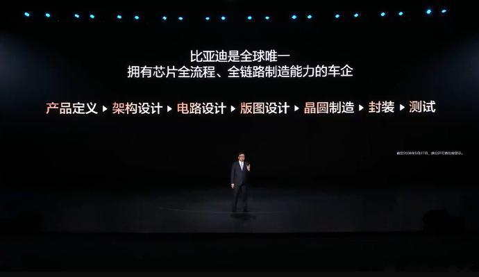 比亚迪自研首款4纳米辅助驾驶芯片 5月28日比亚迪举办智能化战略发布会，承诺城市