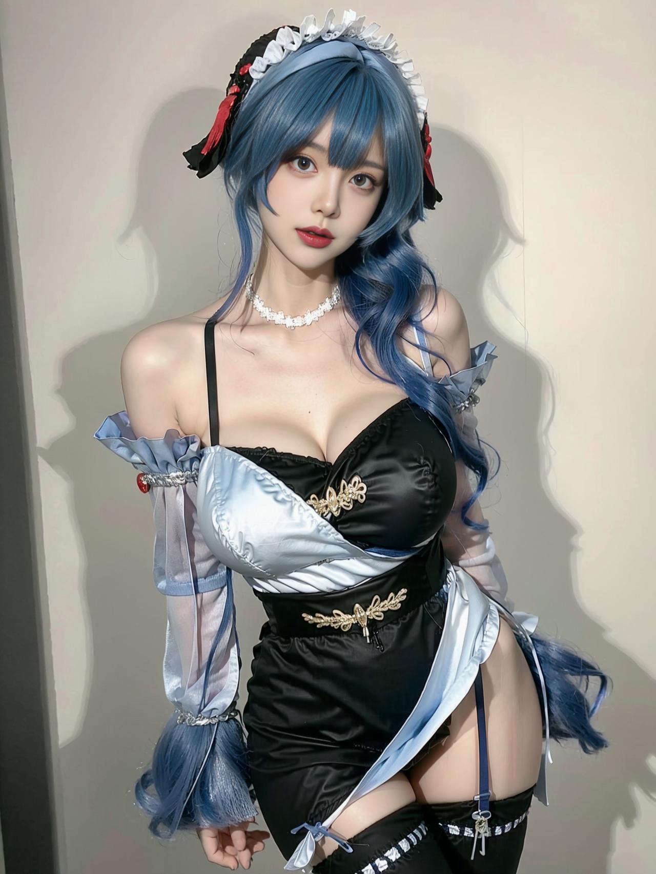 原神中的甘雨，coser们整起活儿来，真带劲儿！#游戏##原神##二次元#