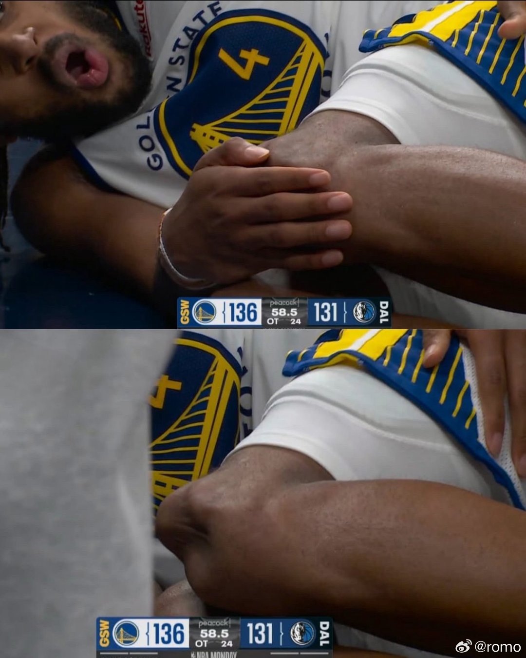 摩西·穆迪在快攻扣篮时遭遇了严重的非对抗性膝盖重伤NBA愿他平安