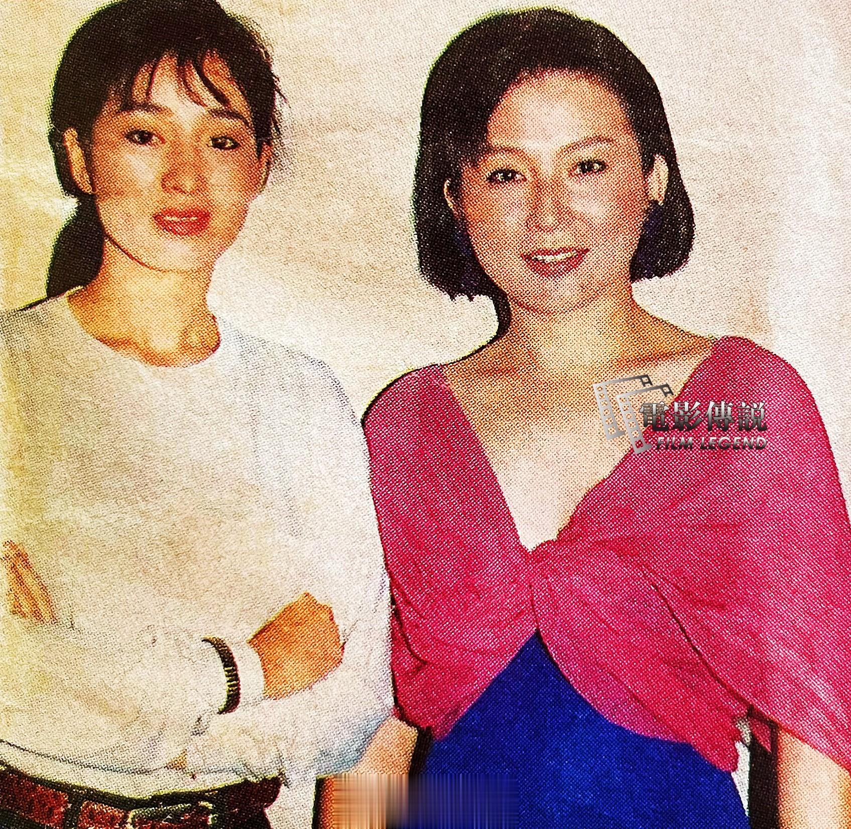 1992年，#巩俐# 和#陈淑桦# 的合影。一个演了《梦醒时分》，一个唱了《梦醒