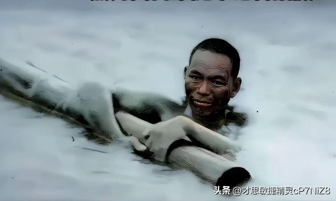 一张令人心痛的照片！1937年11月，寒冬一侦察员为国捐躯，眼神中充满了绝望！牺