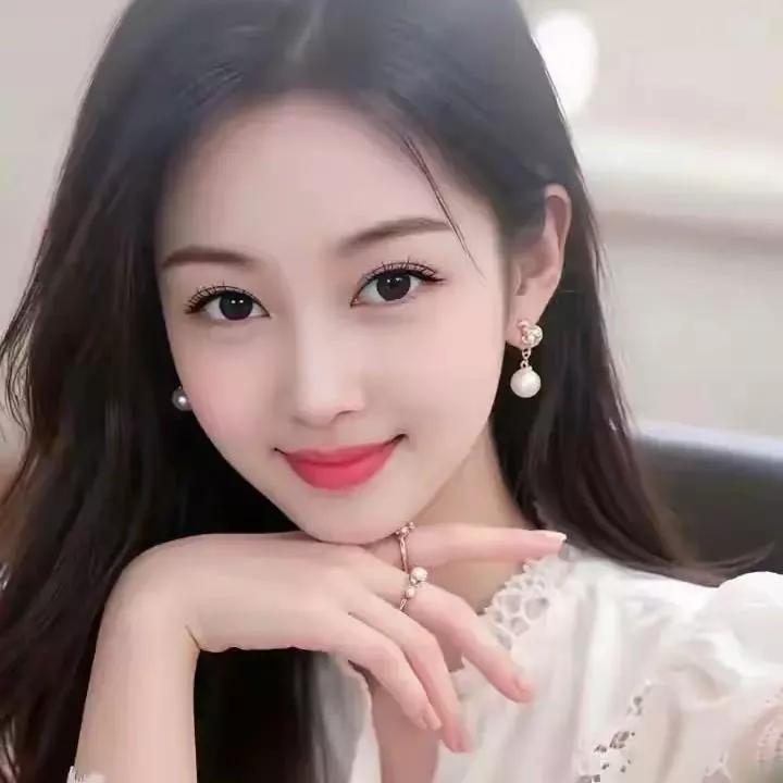 温柔甜美的笑容，珍珠耳环点缀，优雅气质满分！气质耳环女 甜美的耳环 温柔花朵耳饰