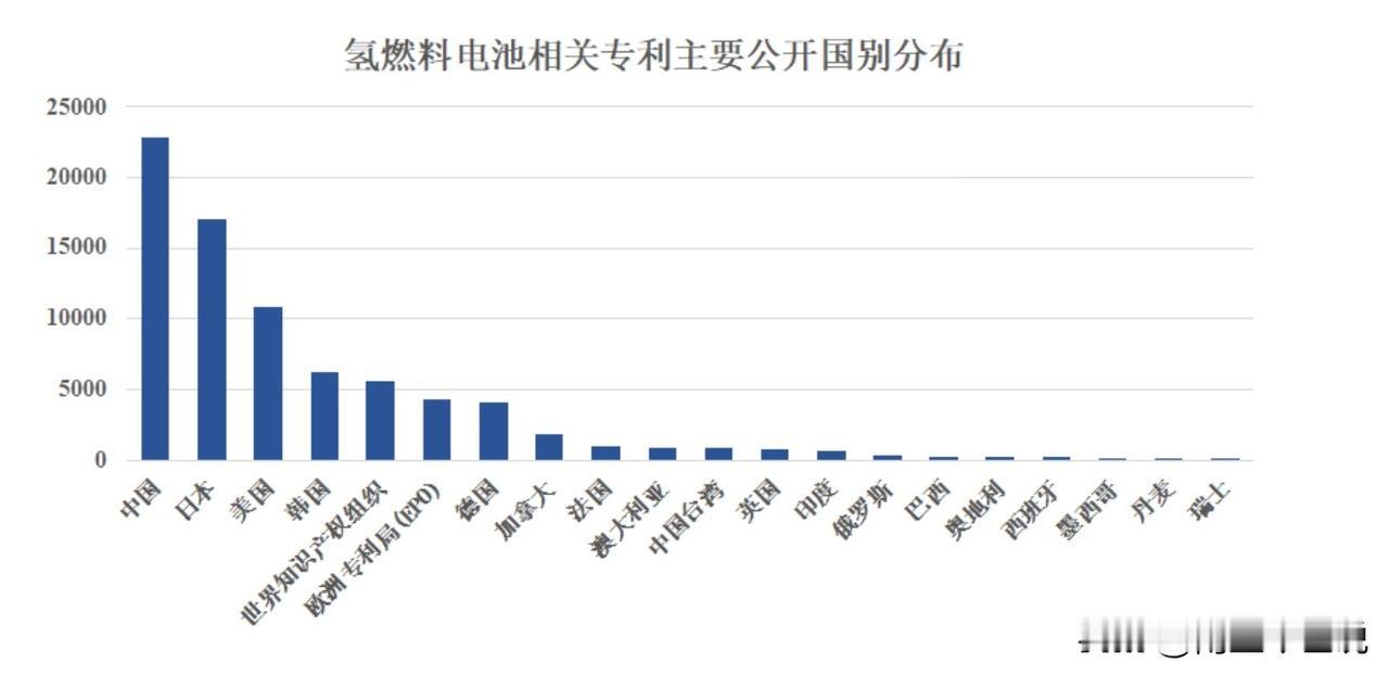 中国氢能源产量位居全球第一，专利也是第一

2022年，中国氢气年产量超过350