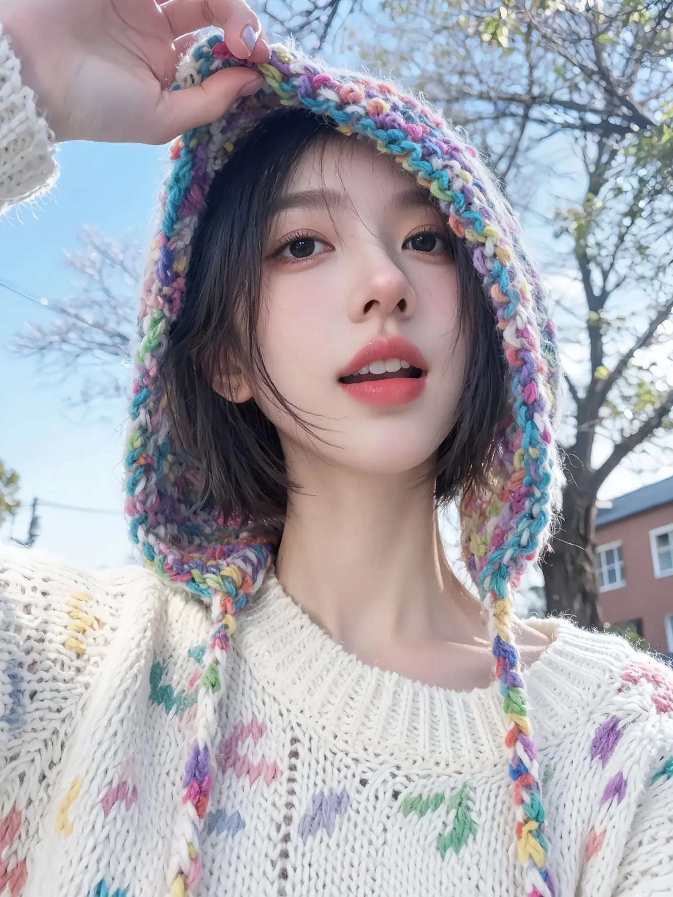 彩帽自拍 ai创作 ai质感千金照真有你的 ai帮我拿捏照片生命力 拍同款