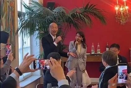 窜访跟林楚茵合唱 韩国瑜：台法友谊真诚

正在法国窜访的台立法机构负责人韩国瑜，