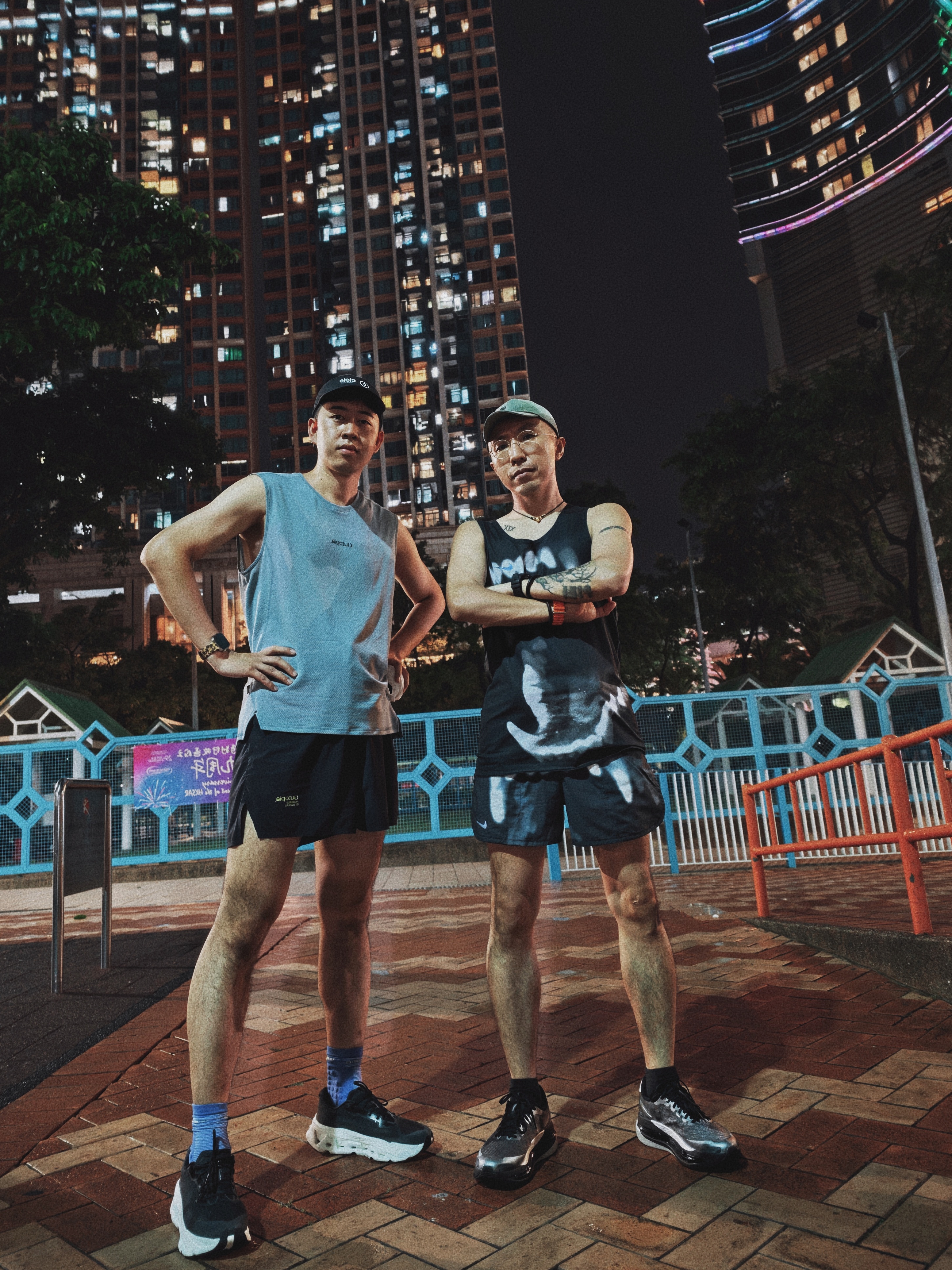 深夜雨后拉练。不忘苦练晚安piki 香港·荃灣公園
