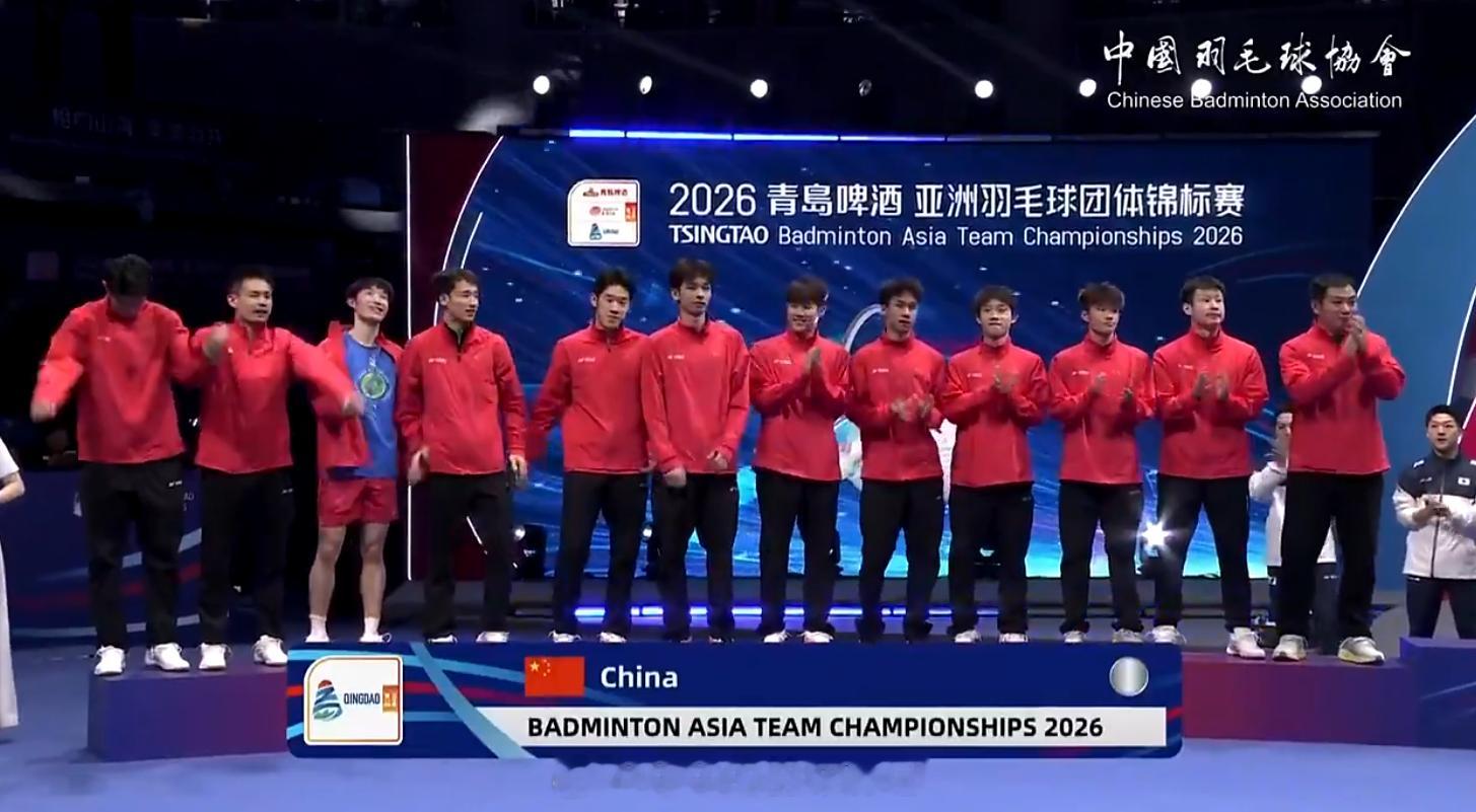 2026亚洲羽毛球团体锦标赛国羽男团获亚团赛亚军 这成绩可以了！！都辛苦了！！ 