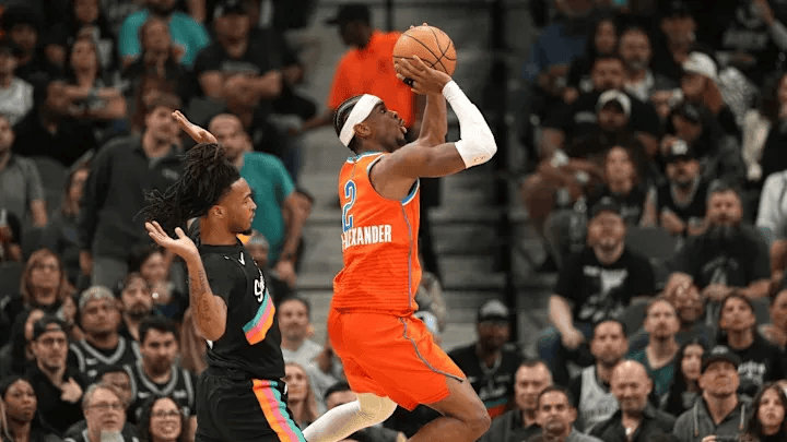 ESPN预测明日圣诞大战：雷霆胜率74.1%，马刺胜率25.9%