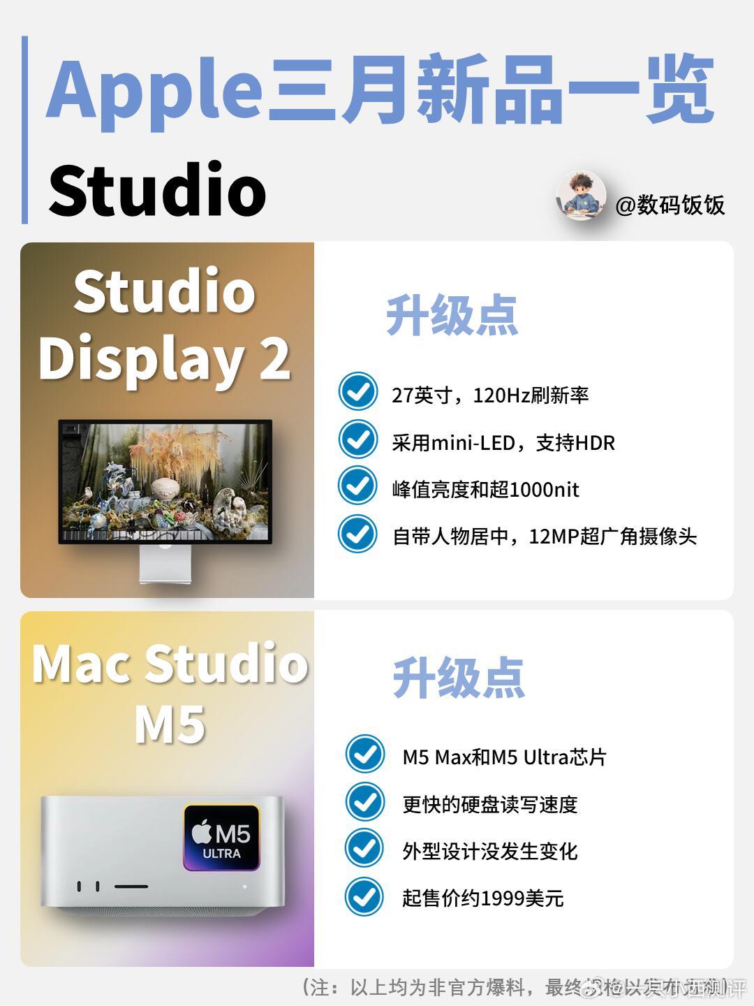 苹果新品官宣！3月苹果发布会，8款新品提前看 