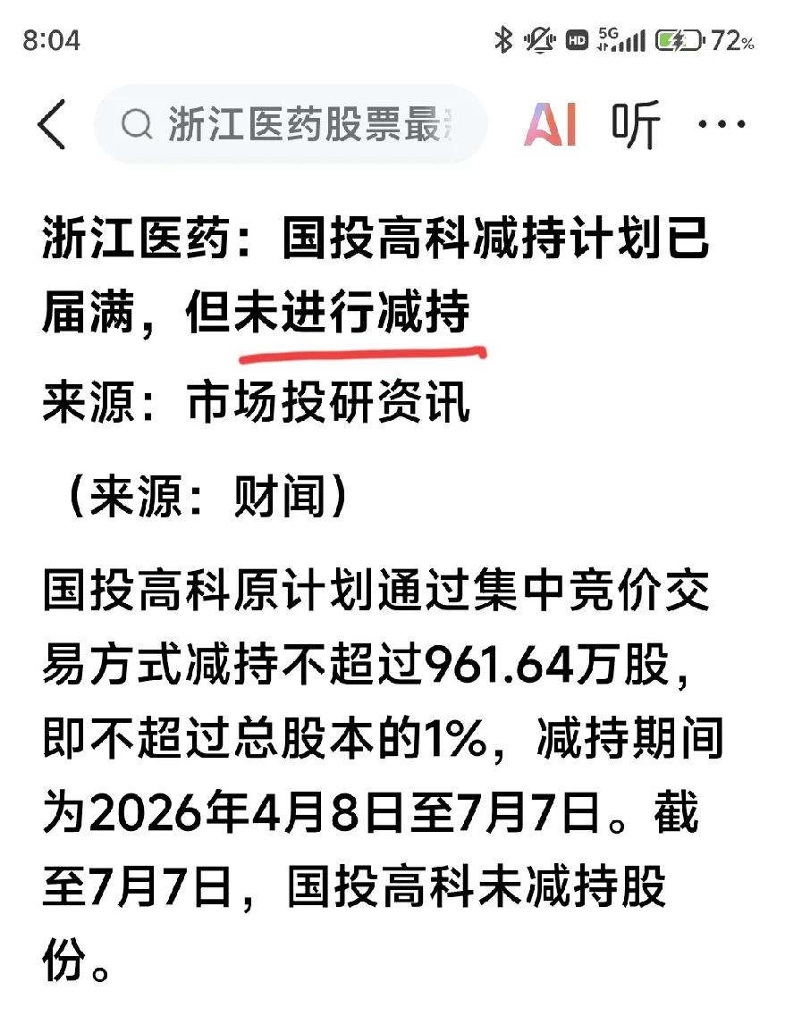 国投高科在20个月内，进行了4次忽悠式减持——公告减持，实际不予减持！

多次预