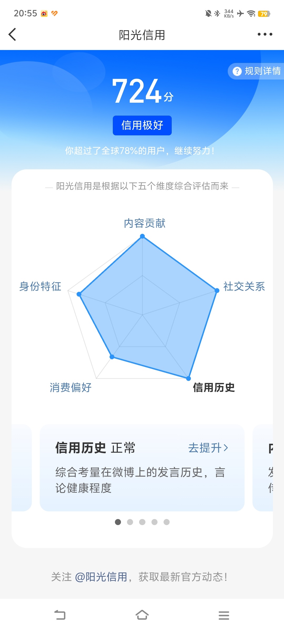 阳光信用[超话] 🌞极好724🌞想涨ygxy的小伙伴们快来互动啦🌞🉑转 