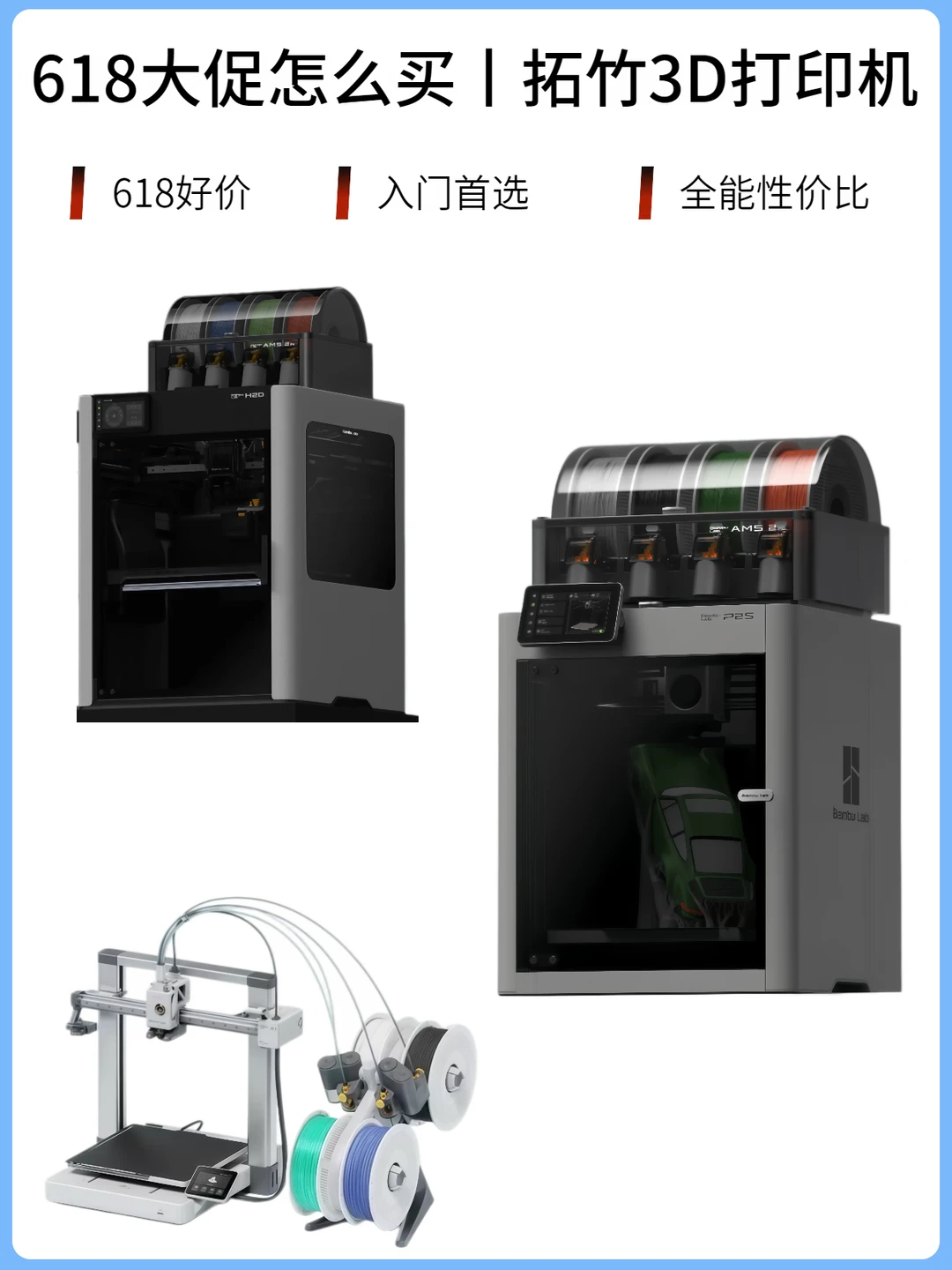 📌 拓竹全系列怎么选？看这就够了！