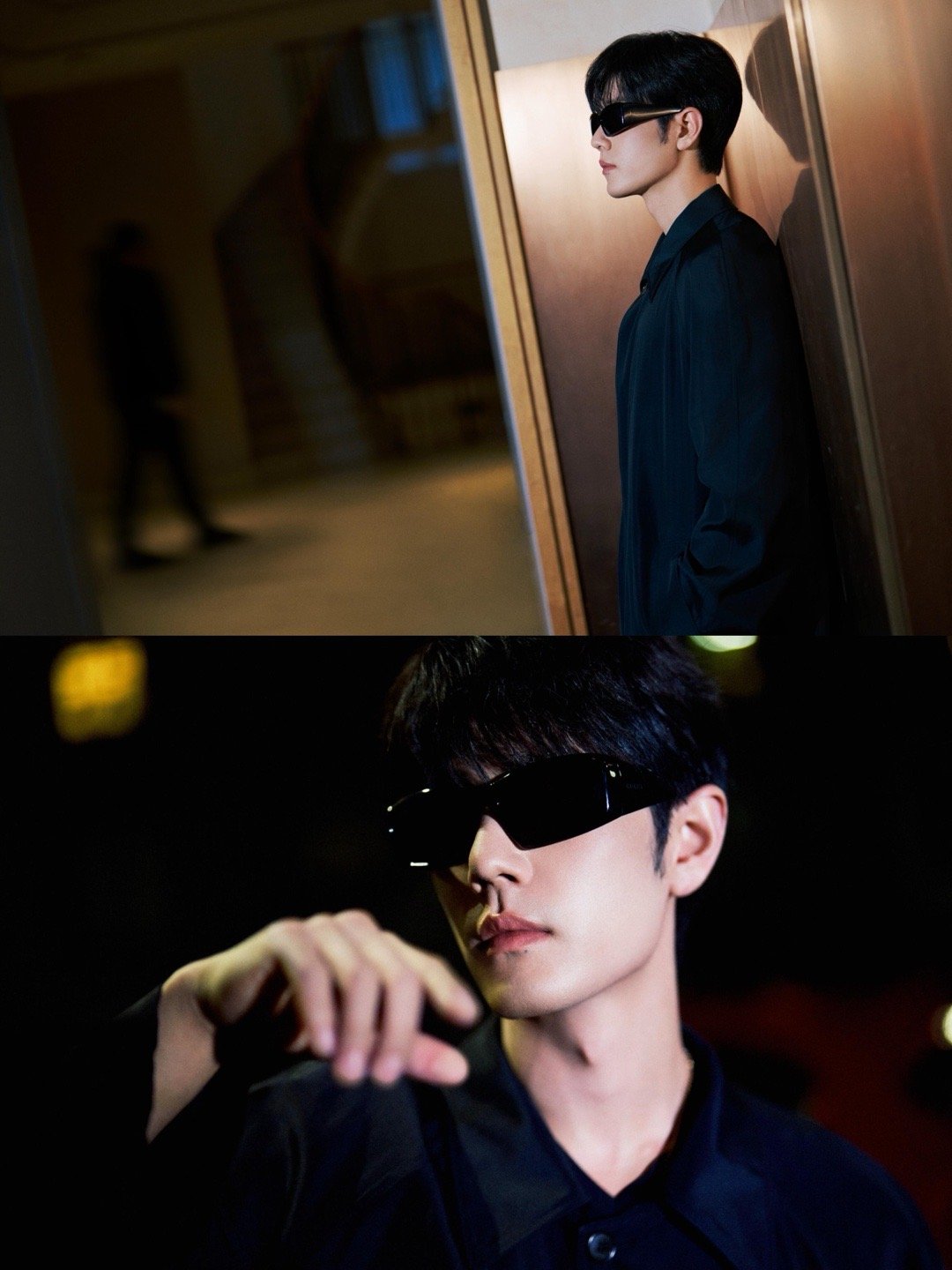 OMG……肖战这是什么超模走秀吗黑超🕶搭配大衣，走路带风犹如天神降临！ 