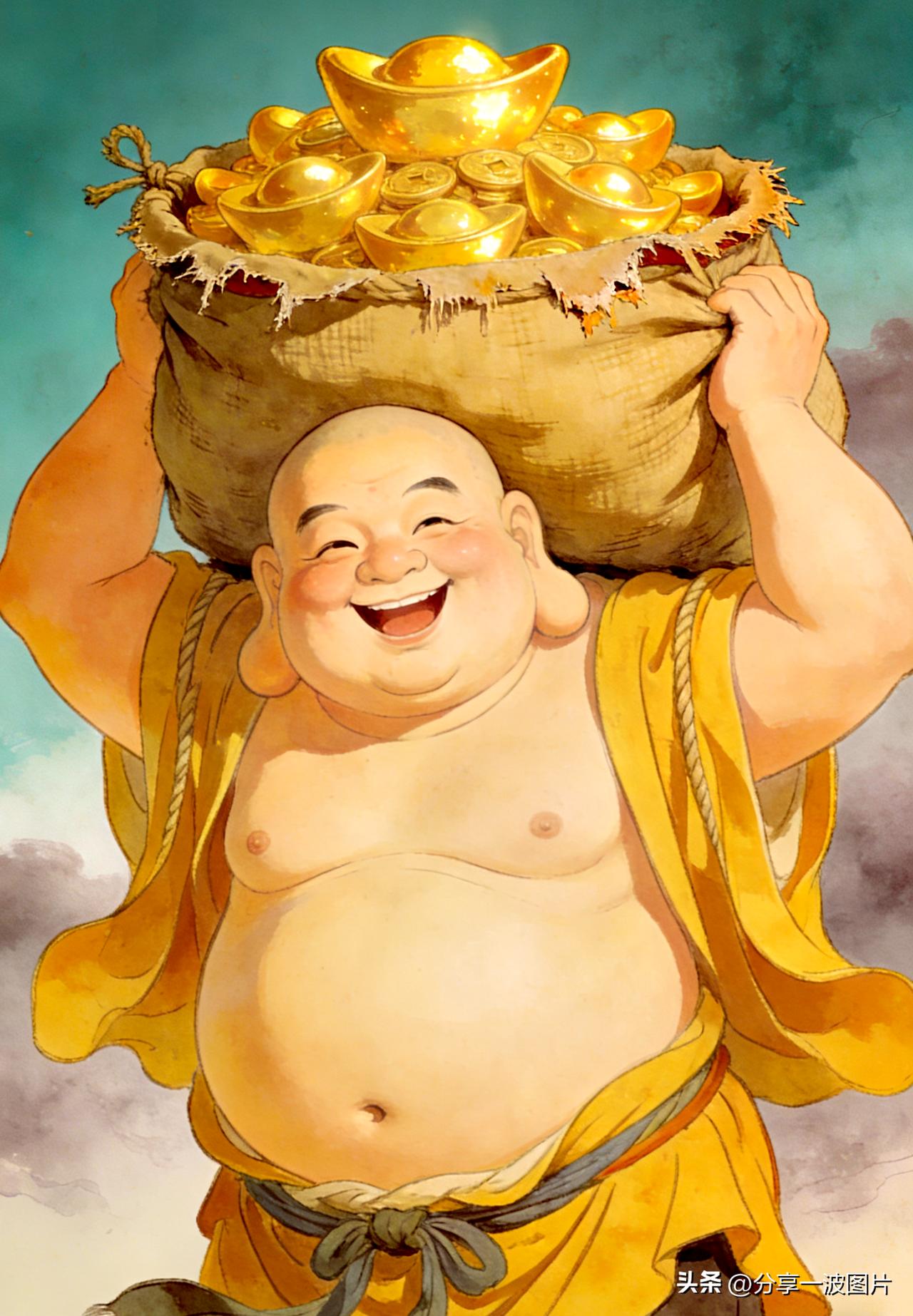 日进斗金，布施天下。