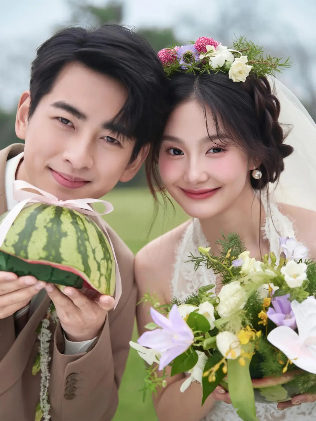 西瓜味的小清新婚纱照🍉解锁夏日限定