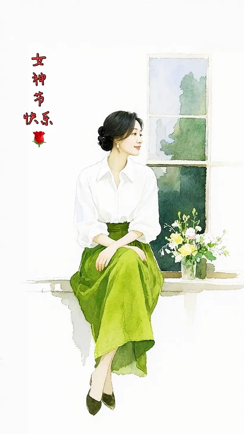 AI水彩窗边写真 随变ai随便玩 广告分成伙伴计划玩法达人