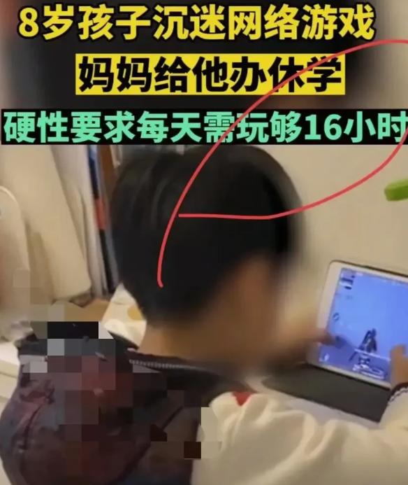 解释不清了！湖北武汉，一个 8 岁孩子迷上手机游戏，家里不打不骂，干脆给他办了休