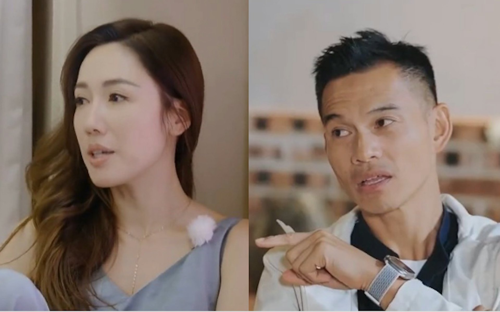 现年 44 岁的李施嬅与前未婚夫车崇健，近期因参与内地综艺节目《再见爱人 5》引