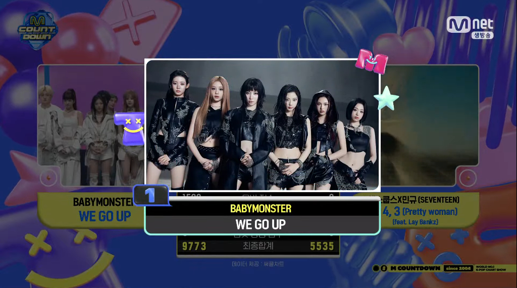 1016《MCD》1位：BABYMONSTER ​​​