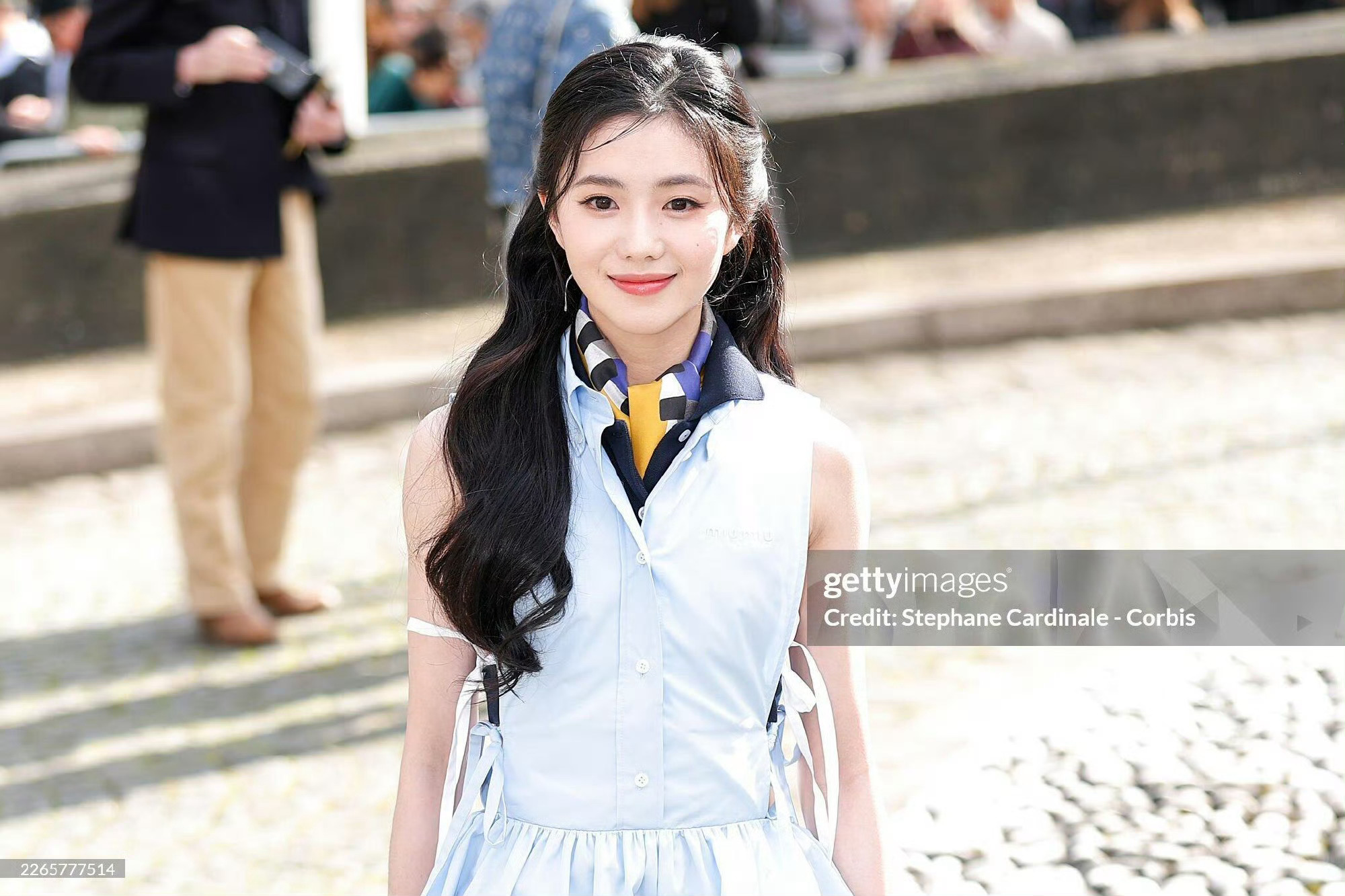 刘浩存巴黎时装周MiuMiu大秀 G社生图 