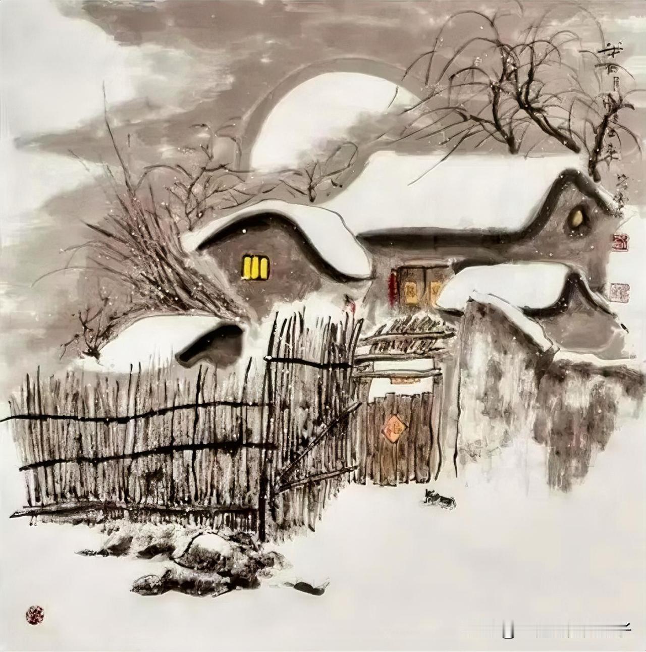 上联:春去花辞树，
下联:冬临雪覆山。

春去花辞树，
冬临雪覆山。
柴门无客至