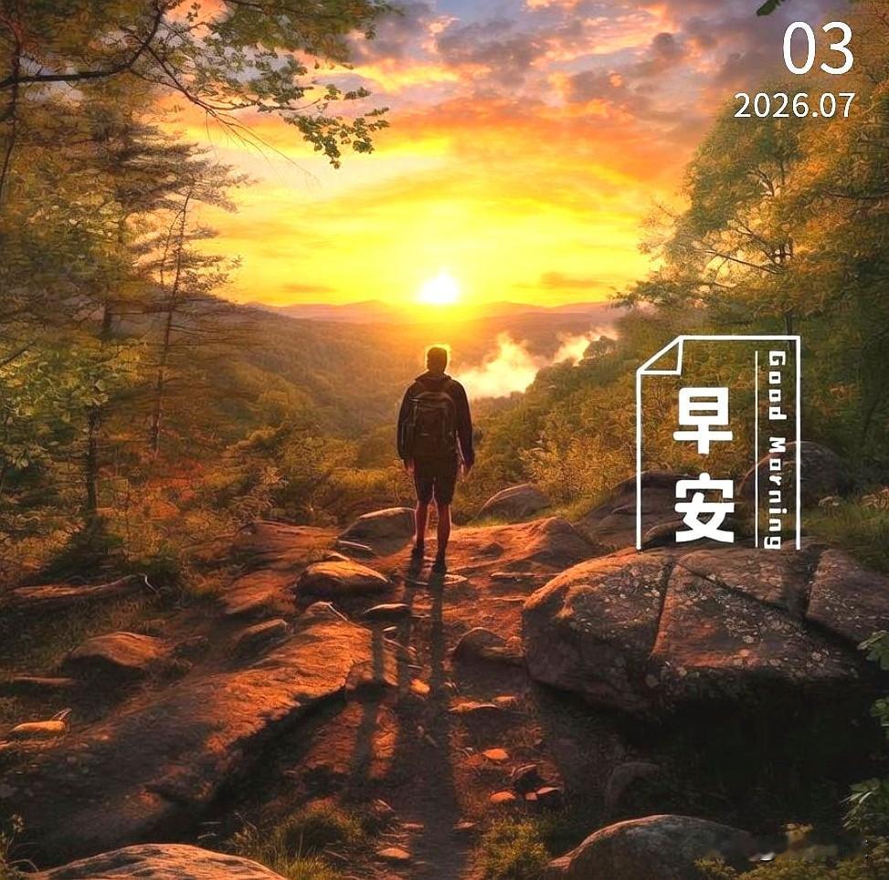 晨光破晓，心向阳光，每一步都踏着希望前行。