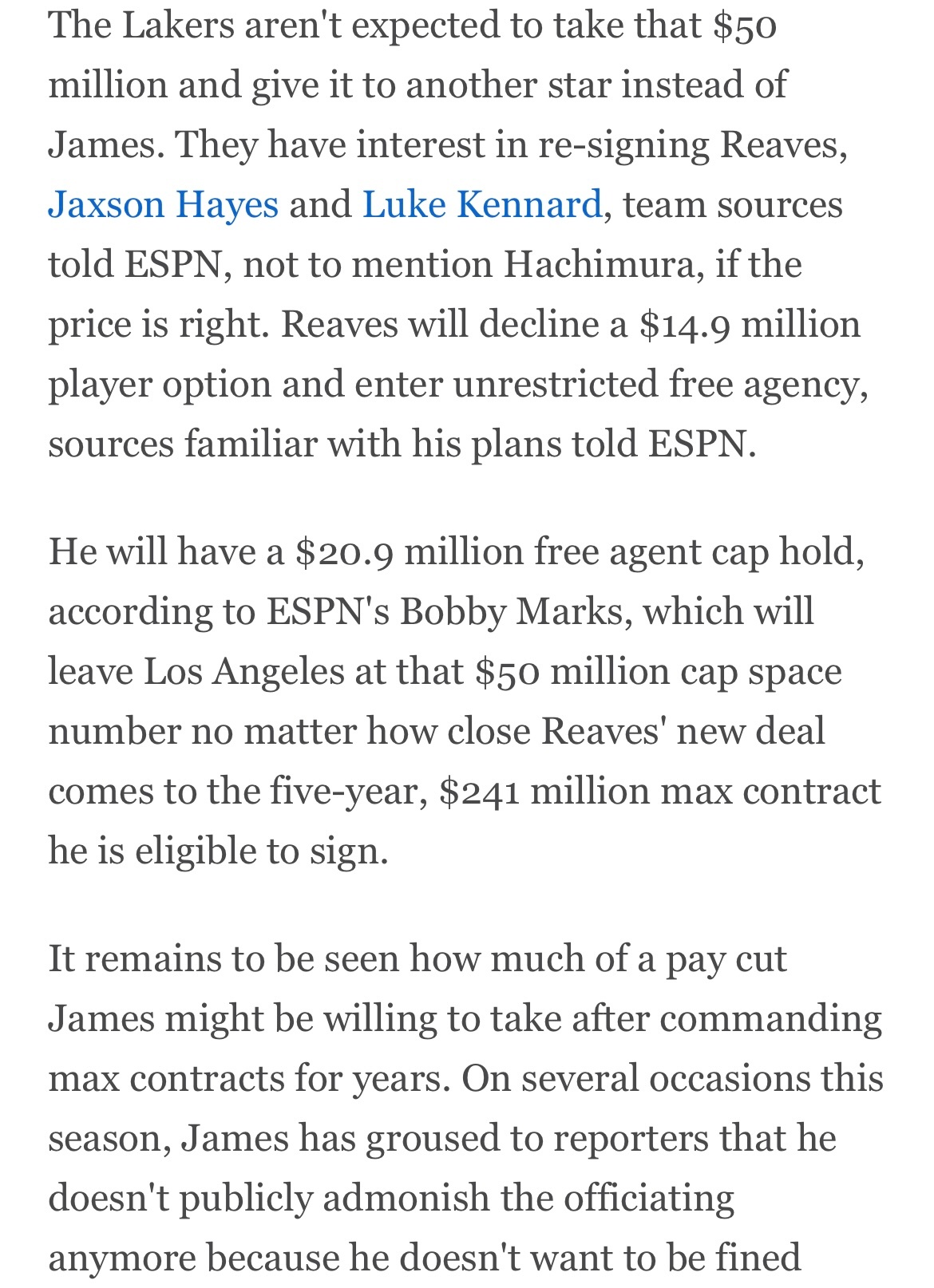 詹姆斯妻子记者再次和邦坦普斯联合发文。关于邦坦普斯，他经常性点评湖人，但内容多以