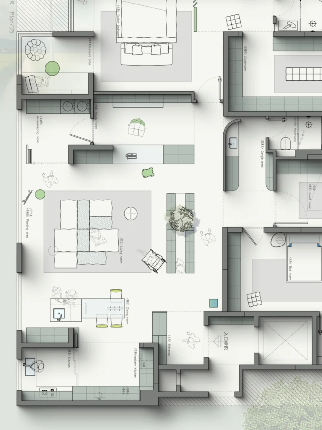 ｜户型优化｜230平大平层该怎么设计｜三版方案