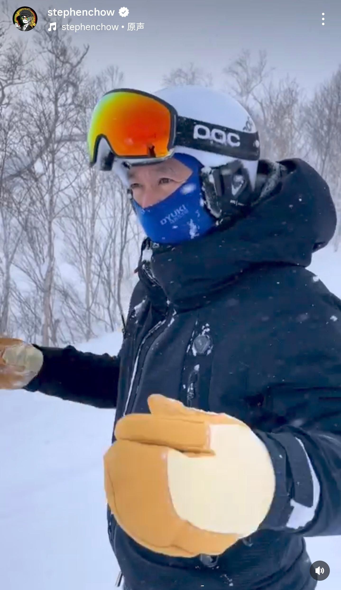哈哈哈，我喜欢的两位大佬都喜欢滑雪⛷雷总和星爷