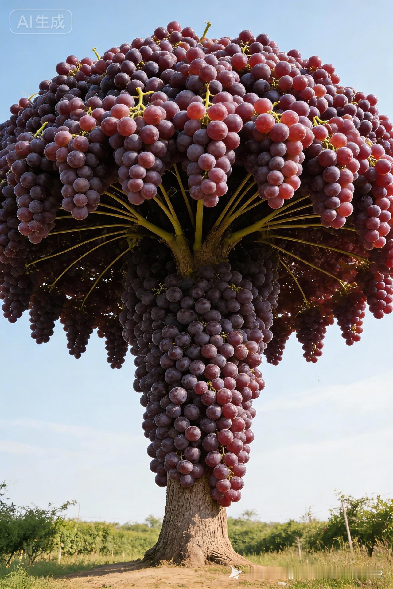 梦幻葡萄树，丰收的喜悦！🍇🍇🍇