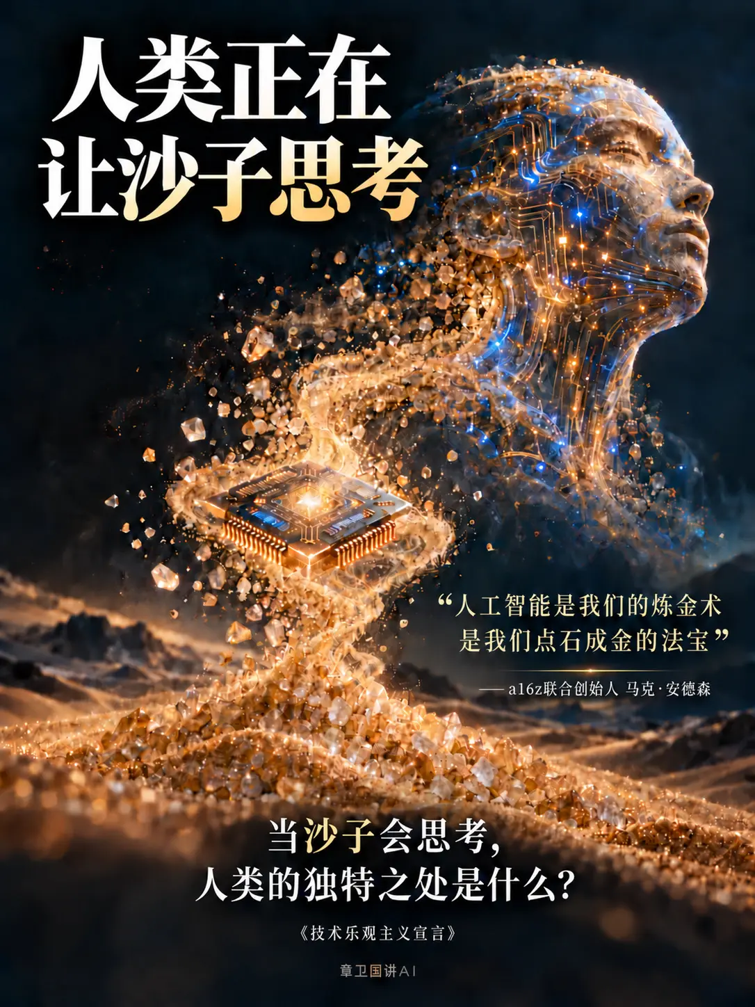人类正在让沙子思考。我们曾以为，会思考是人类最独特的能力。如果这也能被...