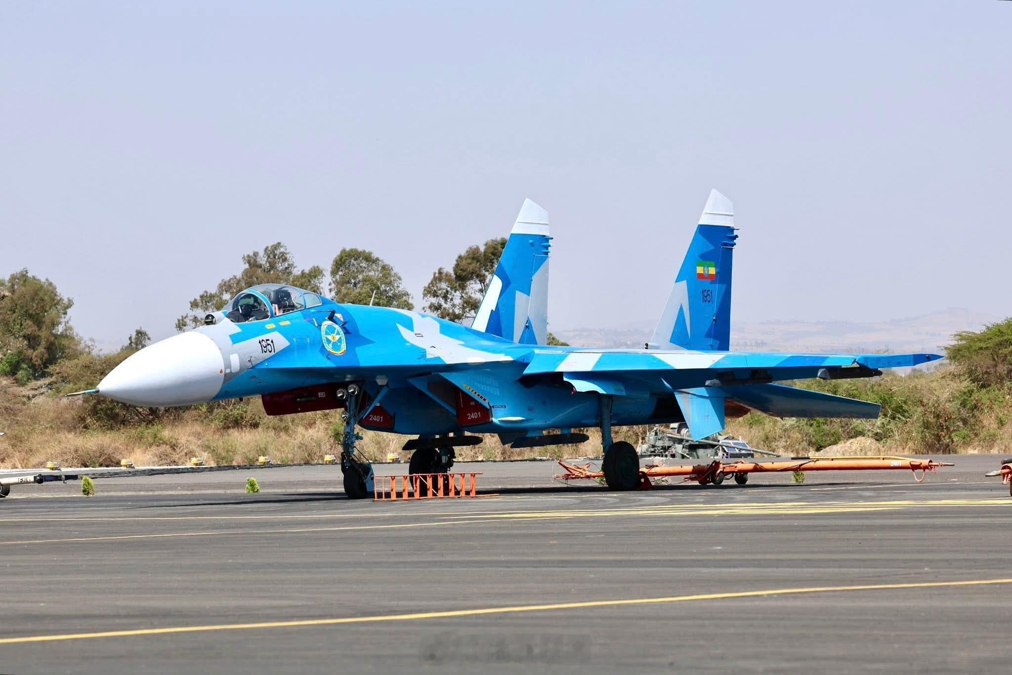 埃塞俄比亚空军的苏-27SK战斗机和苏-30战斗轰炸机。烽火问鼎计划热点现场