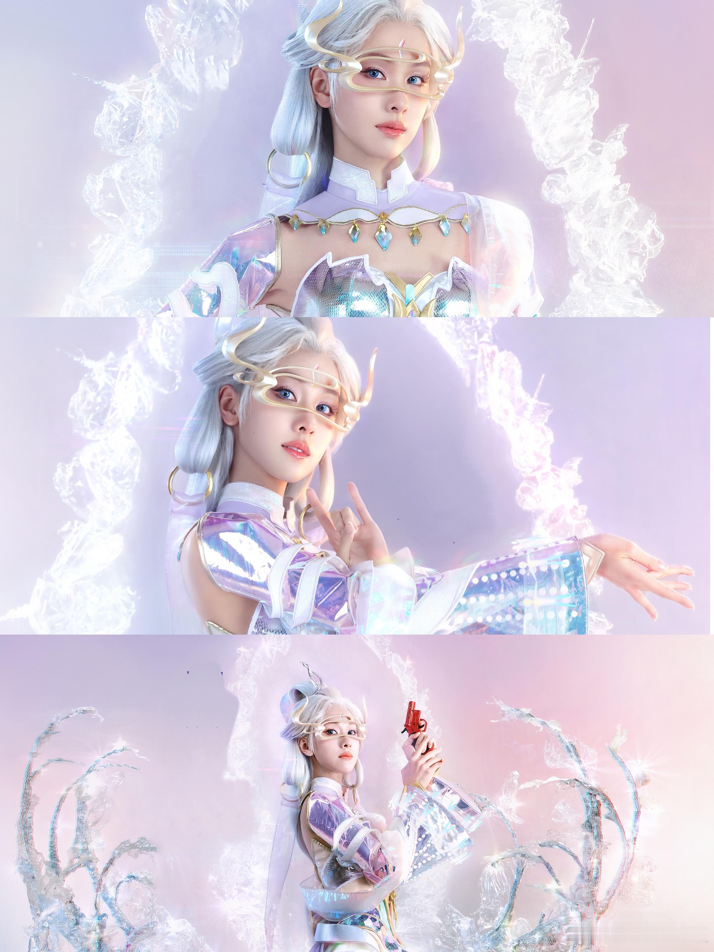 陈都灵[超话]  陈都灵赛博神女cos绝了  救命啊，嘟嘟cos赛博神女，这神颜