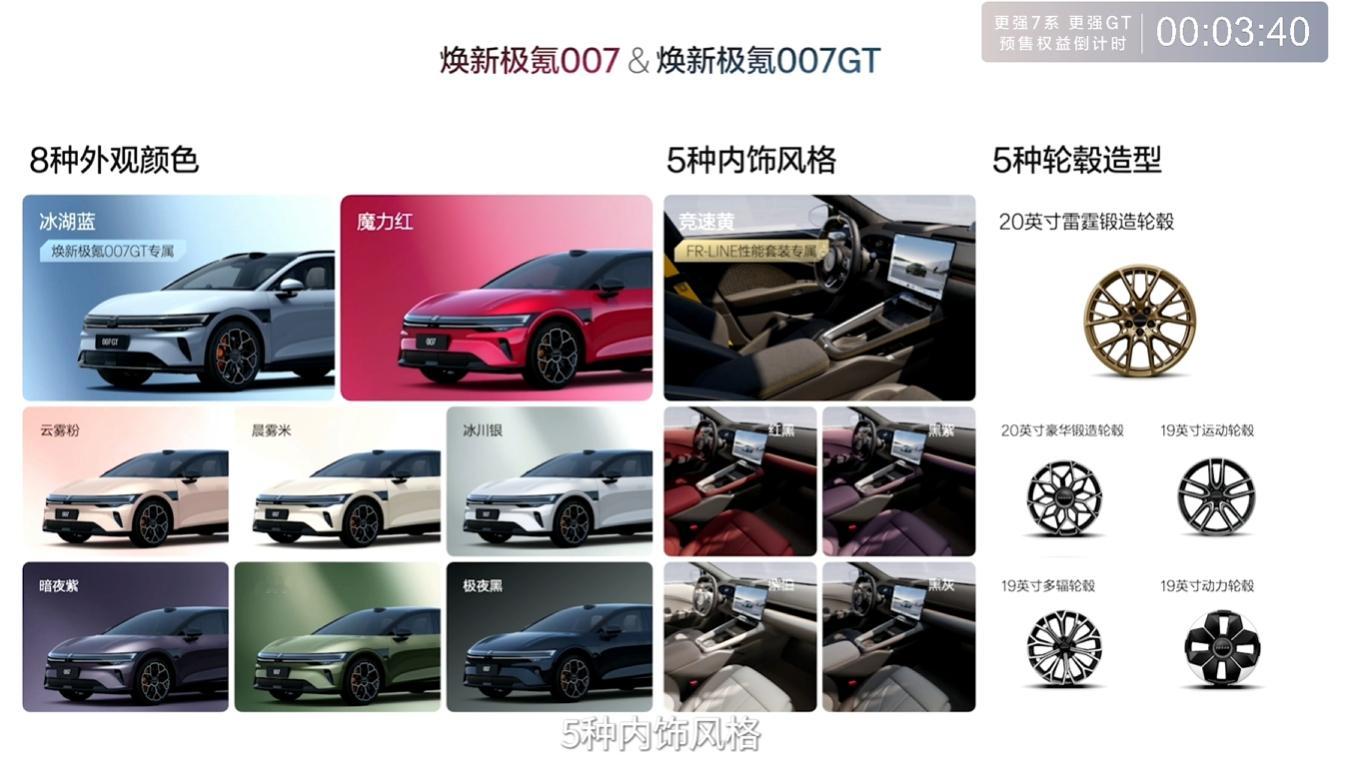焕新极氪007和极氪007GT的上市价格出炉了，限时售价19.39万元起，加上购