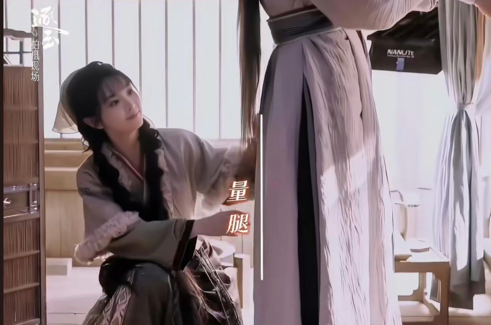 逐玉的三围互动我给到夯 量个三围都能量出偶像剧氛围！樊长玉动手动脚，谢征乖乖站着