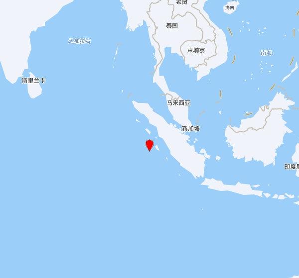 【欧洲地中海地震中心】发布，2025-09-30 03:25:26 在 西南印尼