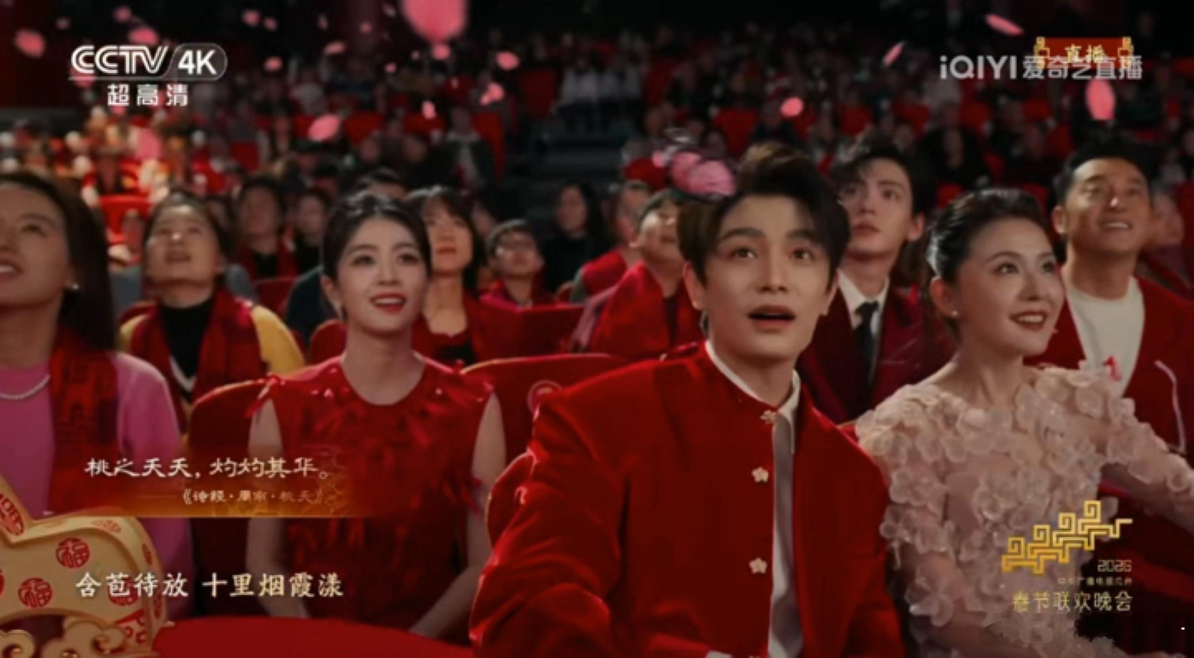 镜头给了观众席的丁禹兮