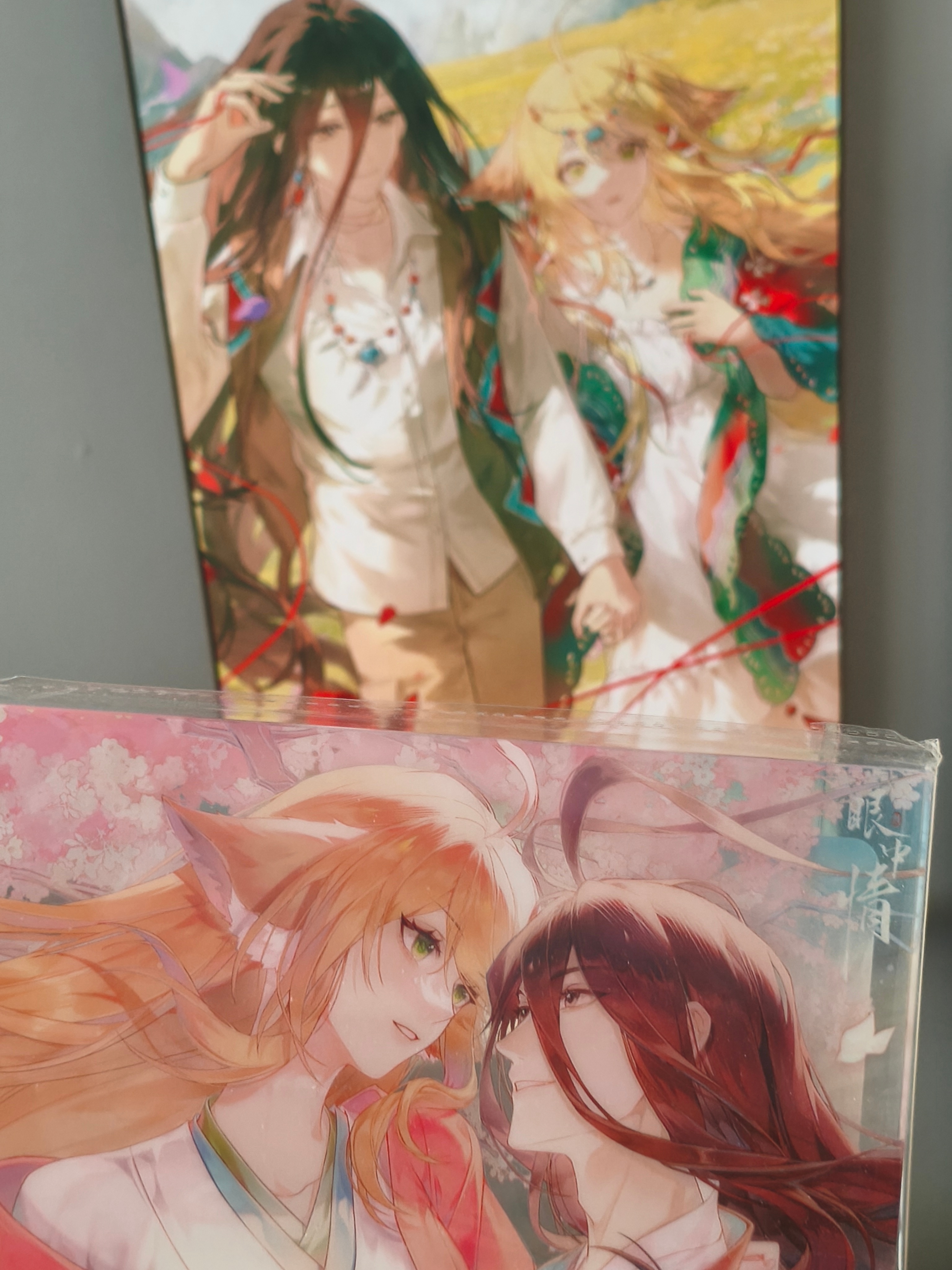 月红这个挂画怎么短半截（不是）感觉这图东方画得一般，但是红红画得好美 